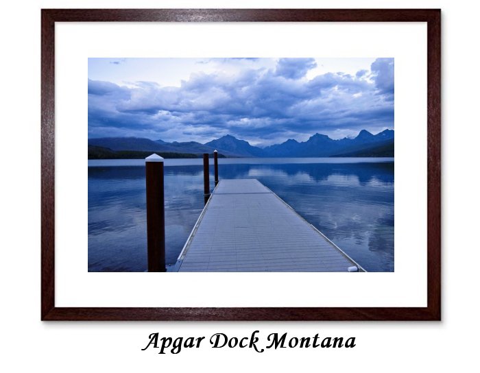Apgar Dock Glacier National Park Montana Landscape